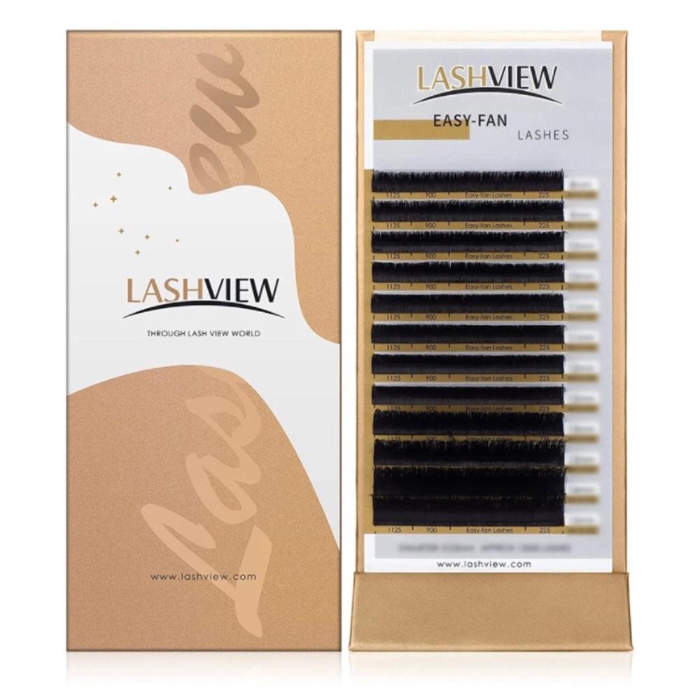 LASHVIEW Easy Fan Volume Lashes,Volume Lash Extensions,Easy Fan Lashes,Silk